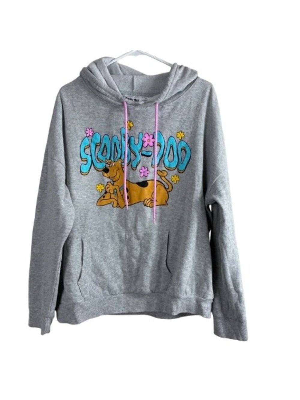 Scooby Doo Juniors Front and Back Print Hoodie Sz XL Retro Cartoon